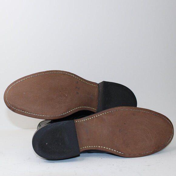 Laredo Black Leather Roper Kiltie Western Ankle Boots (9 US) - Picture 9 of 11